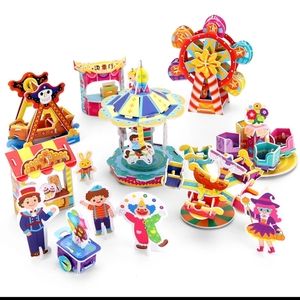 Easter 3D puzzle craft for kids amusement park educational toy circus 5 6 7 8 9+